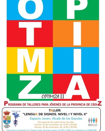 TALLER OPTIMIZA- LENGUA DE SIGNOS ESPAÑOLA